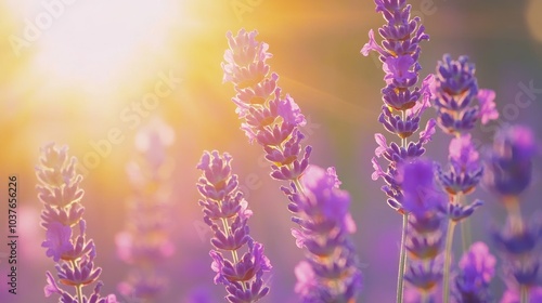 Lavender Field Sunset