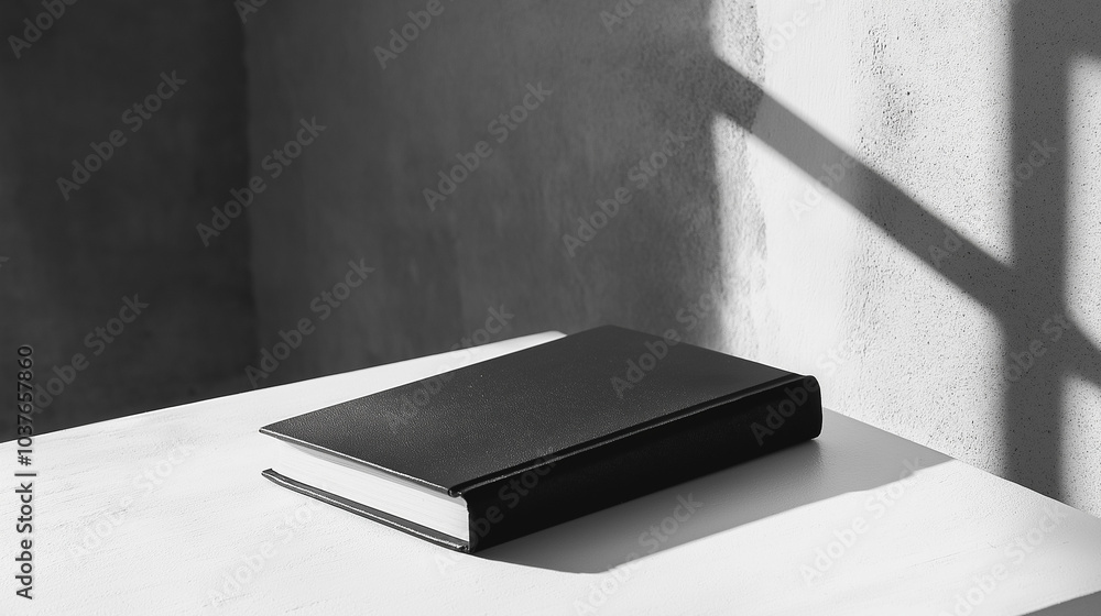 black book on the table in the room black book on the table in the room