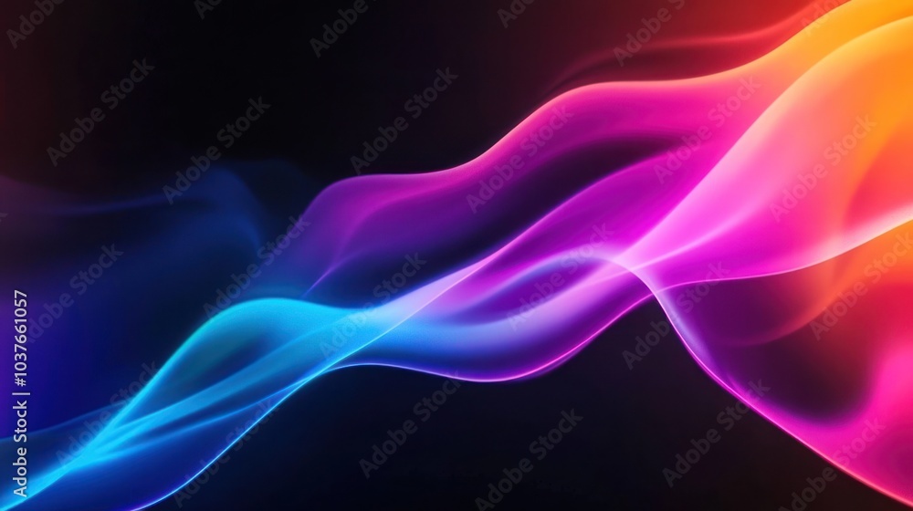 Abstract Colorful Flowing Waves Abstract Colorful Flowing Waves