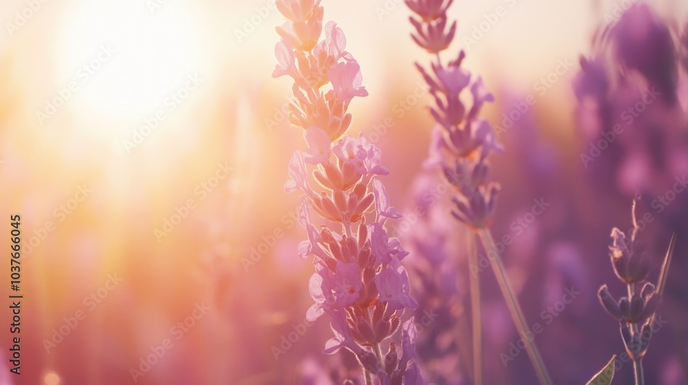 Lavender Field at Sunset Lavender Field at Sunset