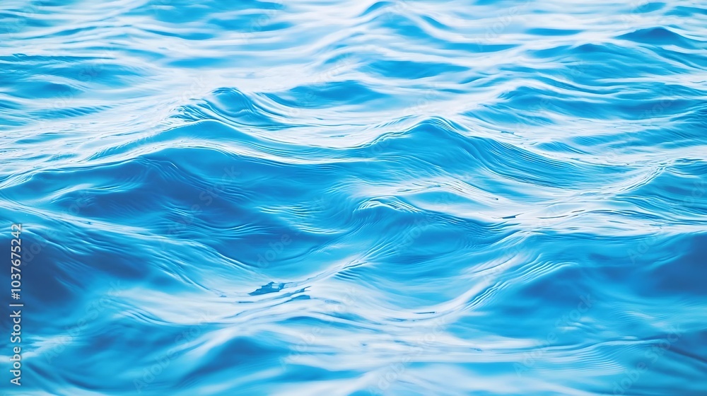 Blue Water Waves Texture Blue Water Waves Texture