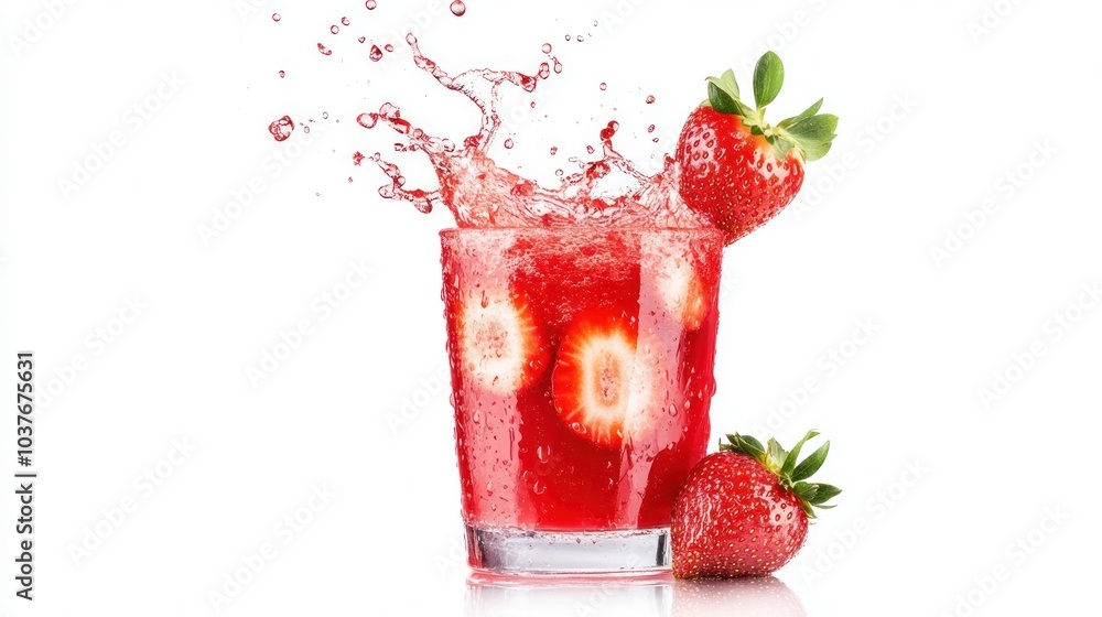 Refreshing Strawberry Splash Refreshing Strawberry Splash