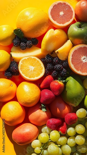 Fresh Fruit Still Life: A Colorful and Vibrant Display