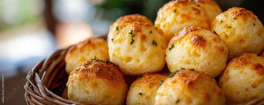 Brazilian chipa cheese bread displayed as a popular snack; showcasing traditional culinary delights. Brazilian chipa cheese bread displayed as a popular snack; showcasing traditional culinary delights.