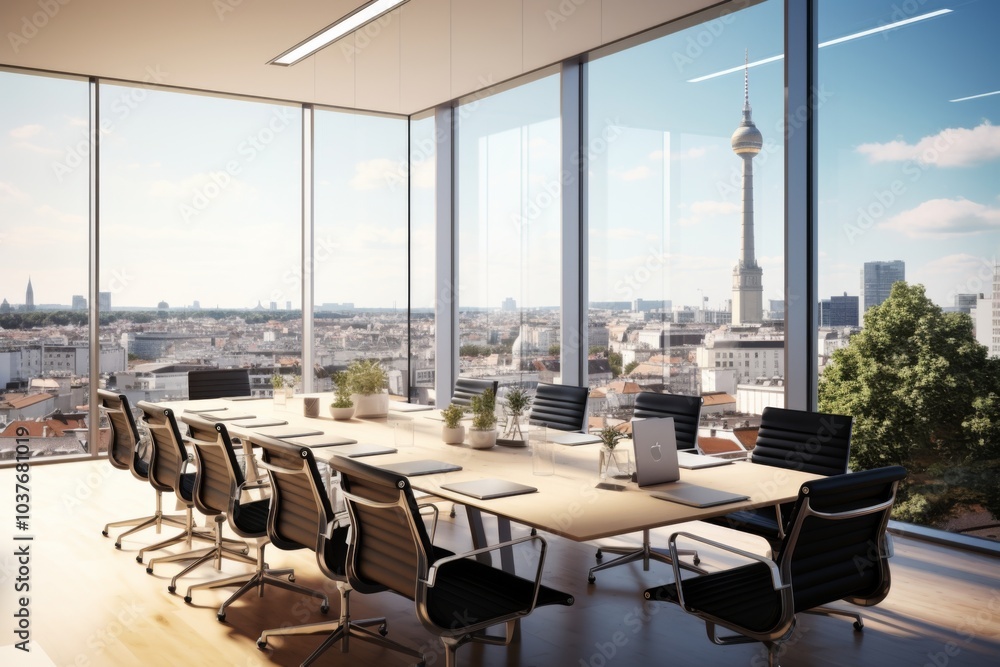Interior of a modern and sophisticated office space in Berlin Interior of a modern and sophisticated office space in Berlin