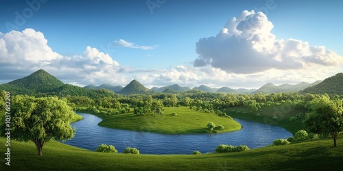 Nong Han River Basin, River Basin Landscape