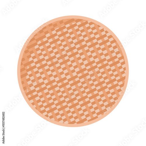 Winnowing bamboo basket