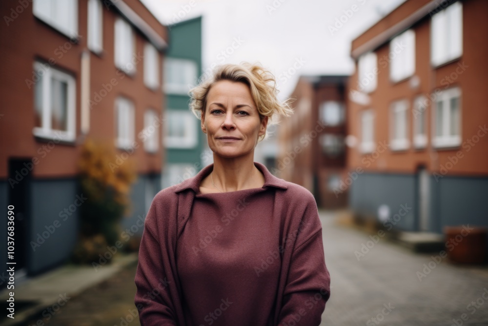 Portrait of a middle aged body positive woman Portrait of a middle aged body positive woman
