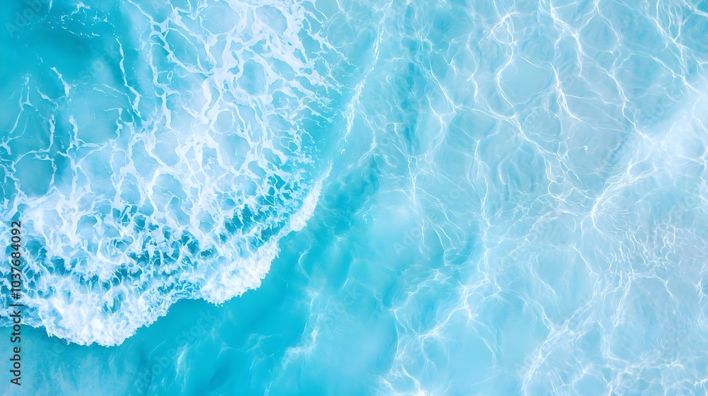 Naklejka premium Ocean Waves Abstract Texture