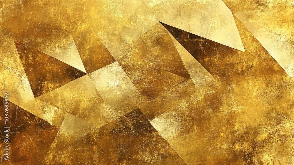 Golden abstract geometric pattern painting Hand drawn minimalist design ideal for posters cards wallpapers prints and more Contemporary art piece Golden abstract geometric pattern painting Hand drawn minimalist design ideal for posters cards wallpapers prints and more Contemporary art piece