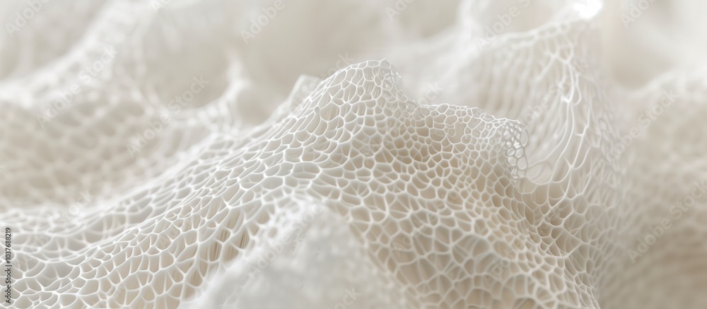 Macro shot of intricate white porous structure. natural formations, organic patterns, detailed texture Macro shot of intricate white porous structure. natural formations, organic patterns, detailed texture