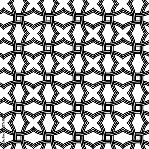 celtic knot georgian style seamless pattern. vector illustration.