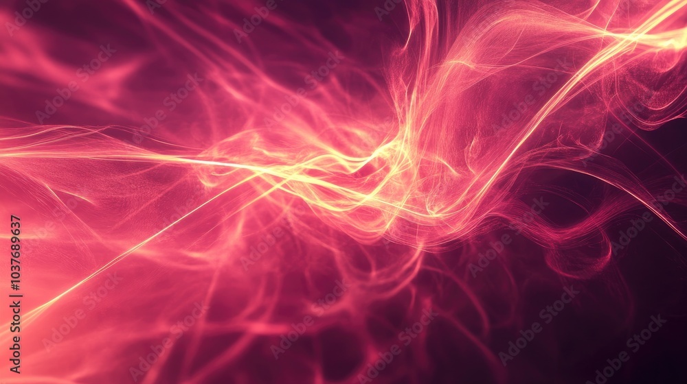Futuristic Abstract Background Featuring Flowing Energy Light Lines Futuristic Abstract Background Featuring Flowing Energy Light Lines