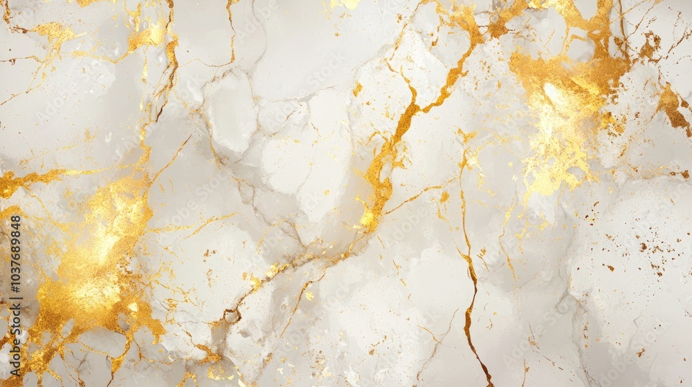 Naklejka premium Luxurious gold marble texture design for backgrounds featuring ceramic stone art for interior wall decor Includes a vector template