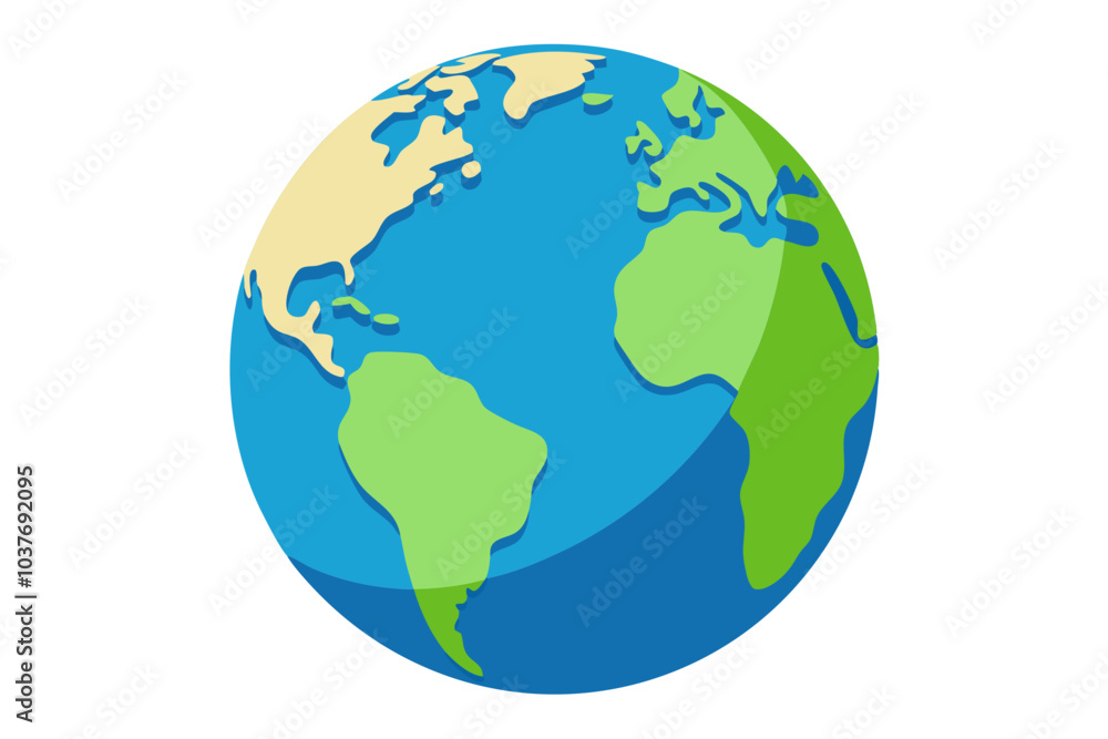 Globe isolated on the white background Globe isolated on the white background