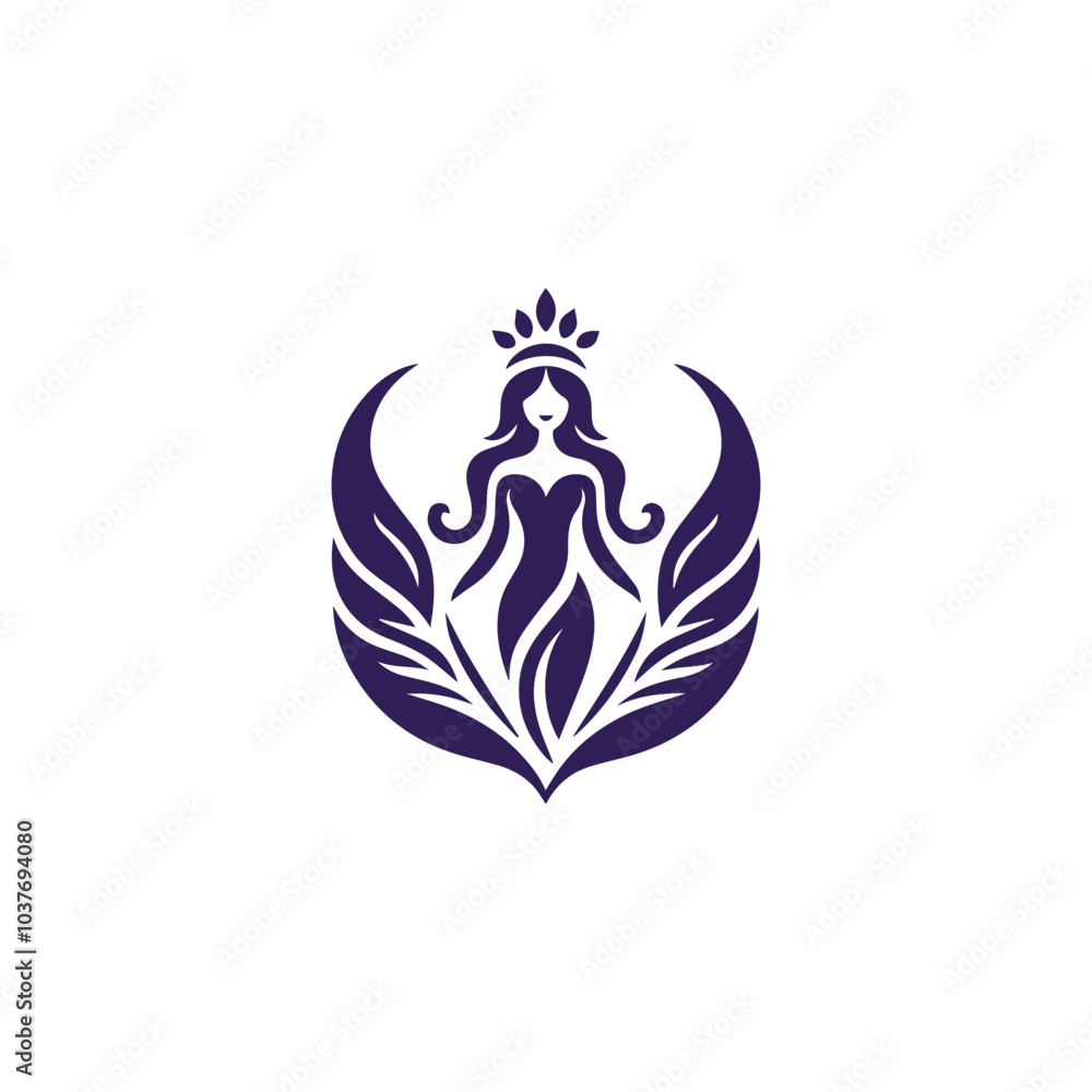 Elegant goddess logo for sale. Elegant goddess logo for sale.