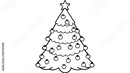 christmas tree illustration