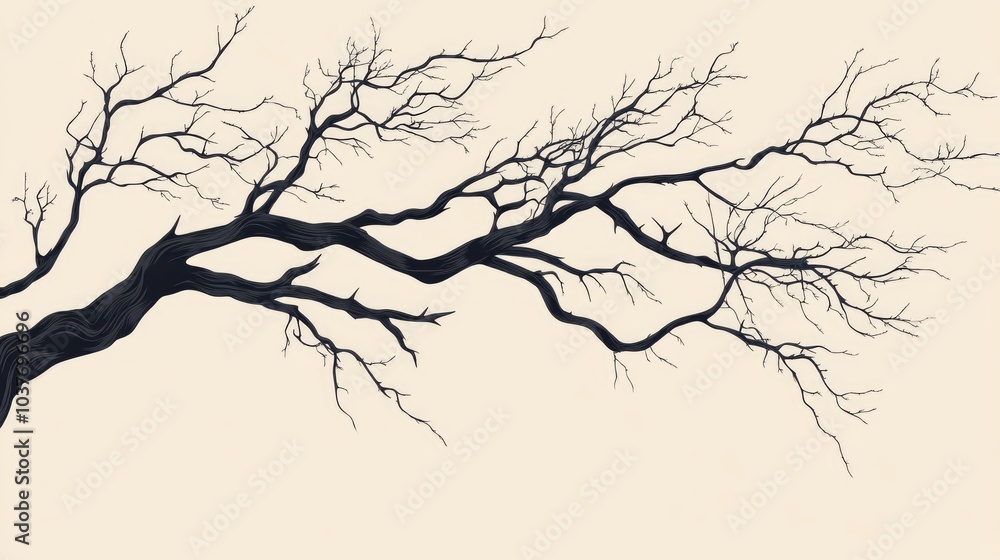 Obraz premium Decorative branches of a tree for enhancing your design