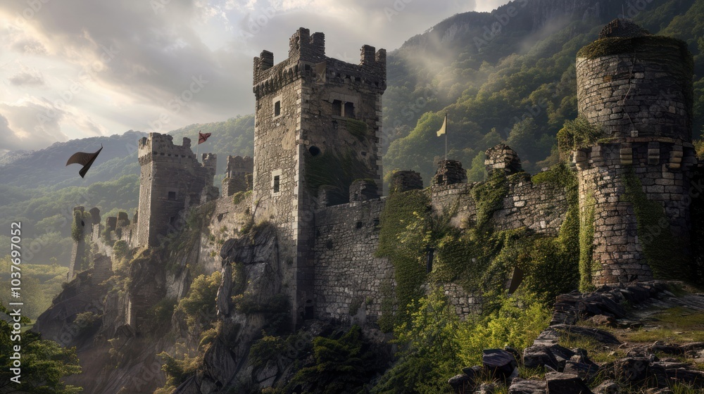 stone castle crows cloudy sky horror abandoned castle stone castle crows cloudy sky horror abandoned castle