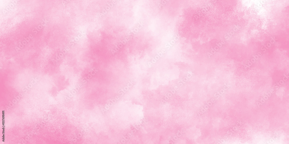 Soft smeared aquarelle painted pink texture, Abstract pink sky background and white clouds on pink canvas, Paint leaks and ombre effects hand painted cloudy pink paper texture. Soft smeared aquarelle painted pink texture, Abstract pink sky background and white clouds on pink canvas, Paint leaks and ombre effects hand painted cloudy pink paper texture.