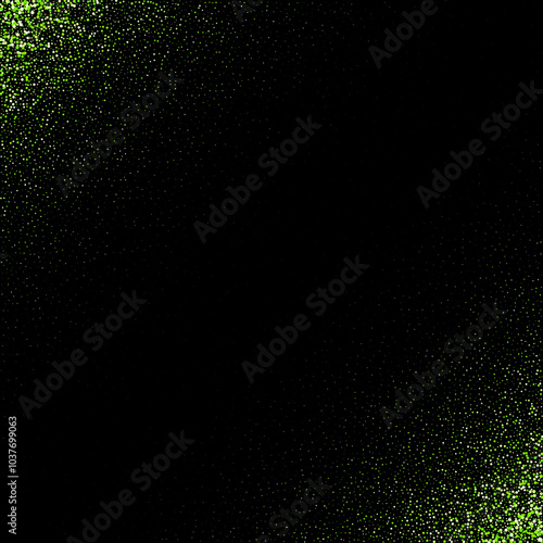 Abstract neon lime yellow green glitter sparkle confetti background for happy birthday party invite, Eps 10