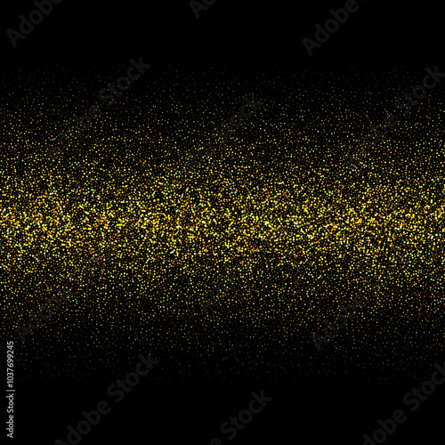 Wallpaper Mural Sparkling abstract gold glitter background, metal Christmas confetti falling. light shining Flying glitter dots particles, sparkle vector border backdrop. Eps 10 Torontodigital.ca