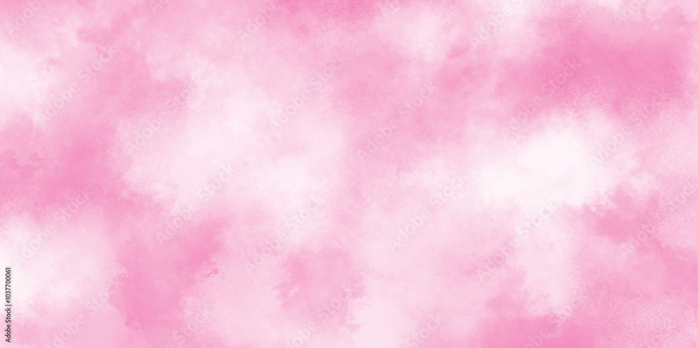 Soft smeared aquarelle painted pink texture, Abstract pink sky background and white clouds on pink canvas, Paint leaks and ombre effects hand painted cloudy pink paper texture. Soft smeared aquarelle painted pink texture, Abstract pink sky background and white clouds on pink canvas, Paint leaks and ombre effects hand painted cloudy pink paper texture.