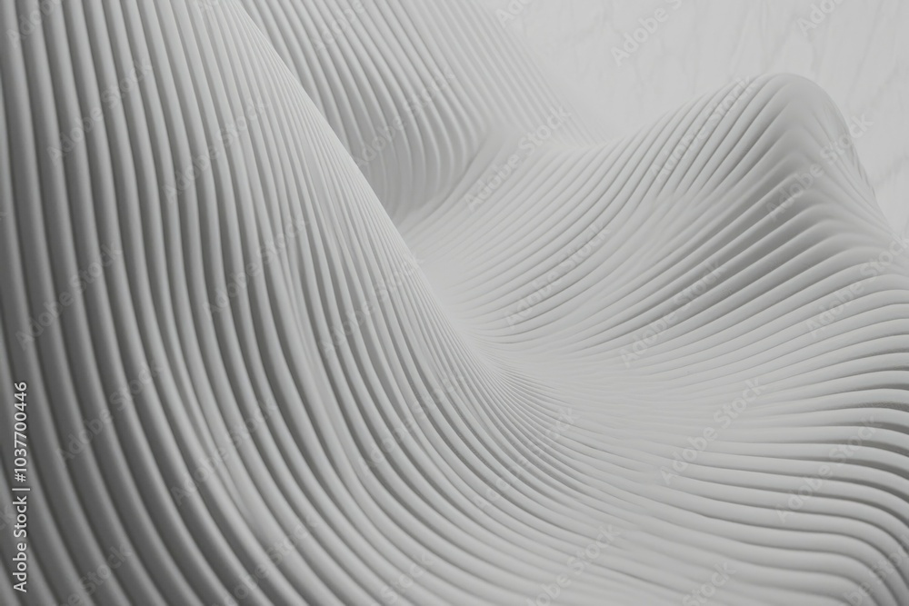 Abstract White Curving Lines Forming a Wavy Pattern Abstract White Curving Lines Forming a Wavy Pattern