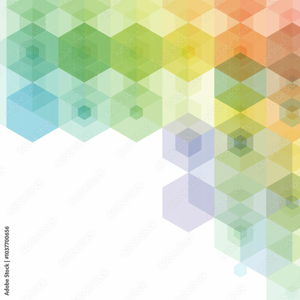 Color hexagon abstract background. Geometric pattern. Eps 10 Color hexagon abstract background. Geometric pattern. Eps 10