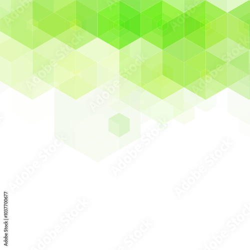 Green geometric background. Abstract background. Business vector. Geometric design element. Hexagon. Eps 10