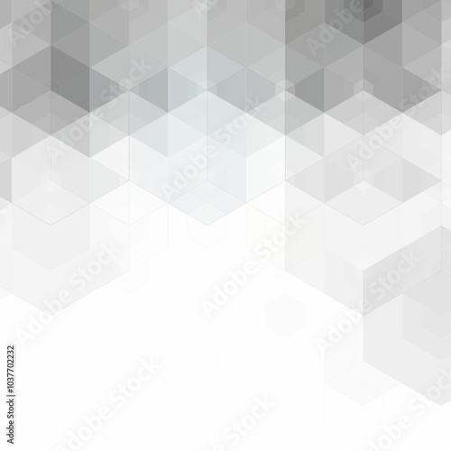 Abstract gray hexagons. Background for presentation. Eps 10