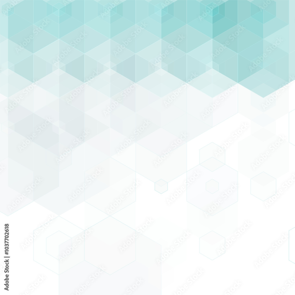 Blue hexagon background. Design for decoration. Eps 10 Blue hexagon background. Design for decoration. Eps 10