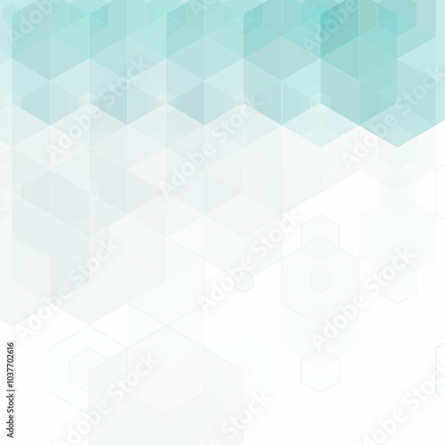 Blue hexagon background. Design for decoration. Eps 10