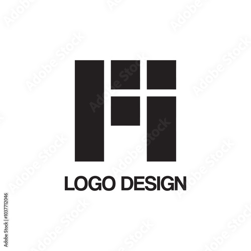 m logo design template