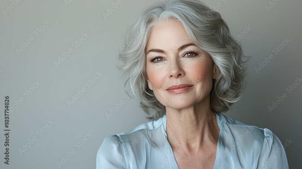 Fototapeta premium beautiful, well-groomed elderly woman