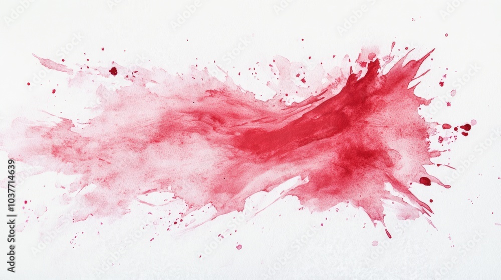 Fototapeta premium Hand drawn abstract watercolor splash
