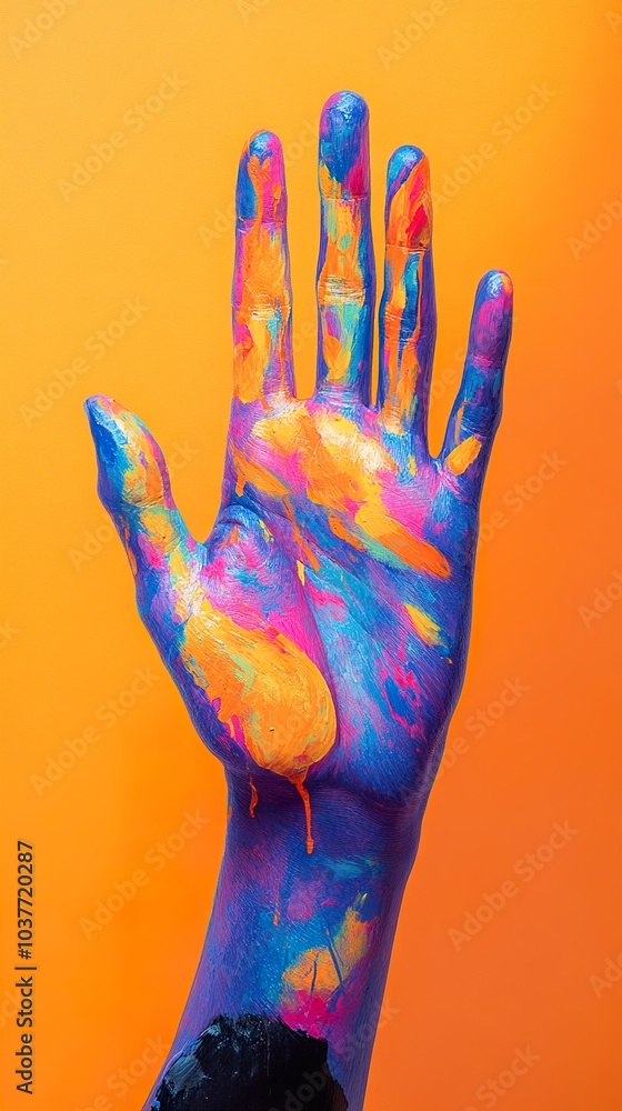 Colorful Hand Painted in Vibrant Hues Colorful Hand Painted in Vibrant Hues