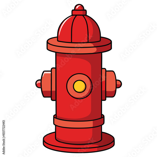 Fire Hydrant vector illustration.