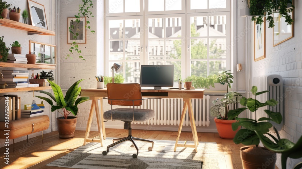 Home Office with Natural Light Home Office with Natural Light