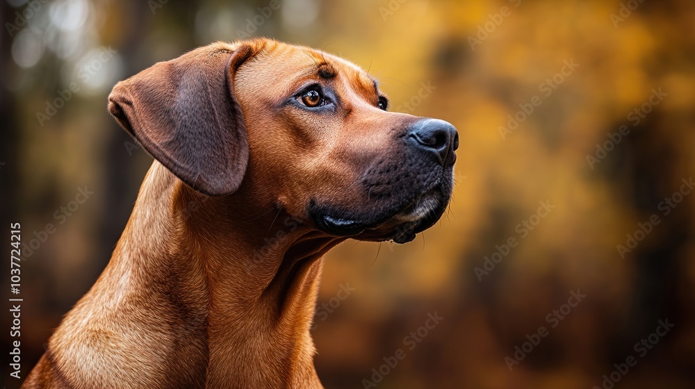 Close-up Portrait of a Rhodesian Ridgeback Dog Close-up Portrait of a Rhodesian Ridgeback Dog