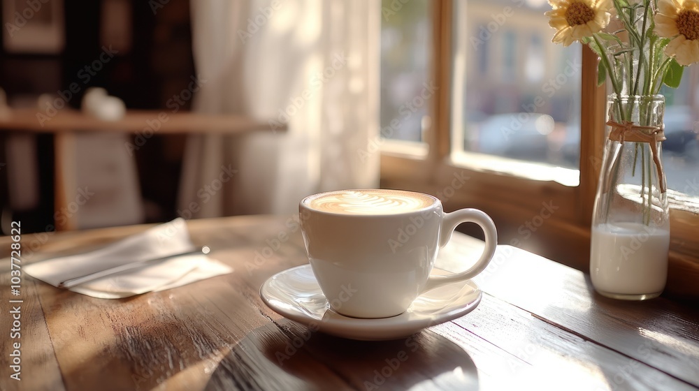 Fototapeta premium Coffee Break in Cafe