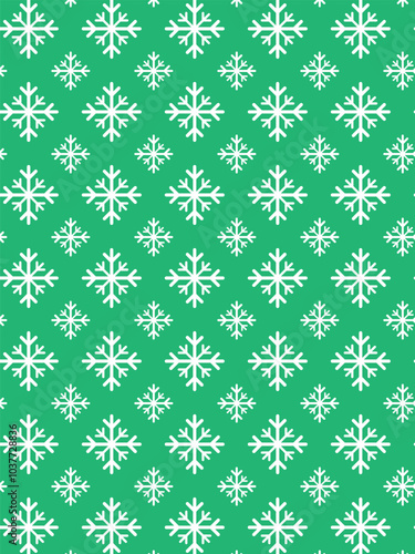 Seamless snowflake pattern. Vector illustration