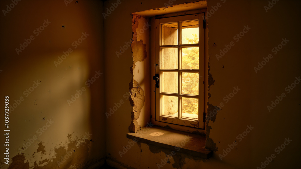 An Evocative Sepia-Toned Photograph Showcasing the Timeless Beauty of an Old Window An Evocative Sepia-Toned Photograph Showcasing the Timeless Beauty of an Old Window