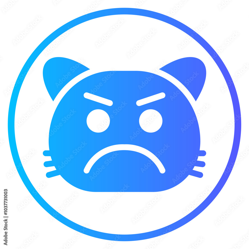 frown gradient icon frown gradient icon