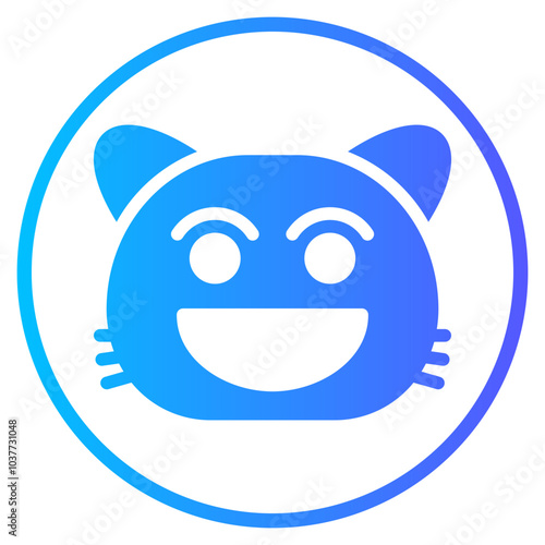 grinning gradient icon