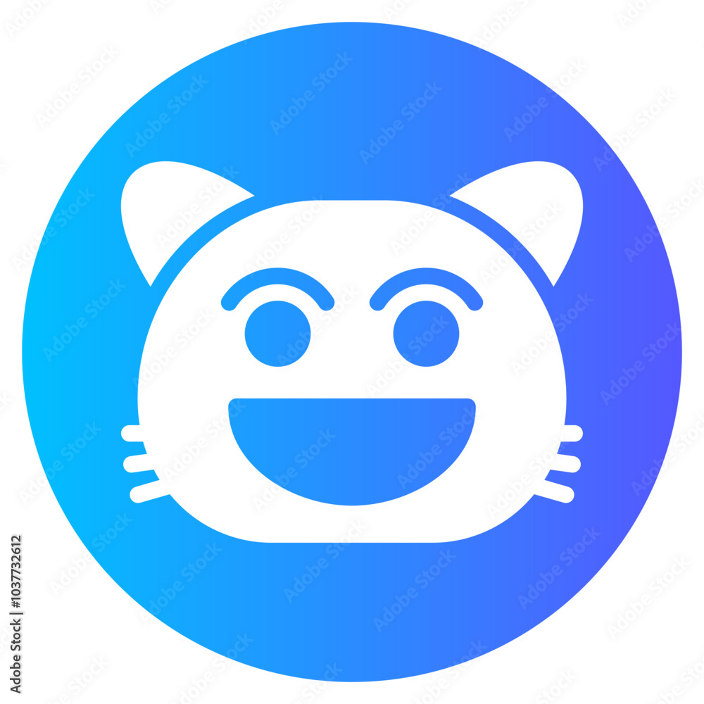 grinning gradient icon grinning gradient icon