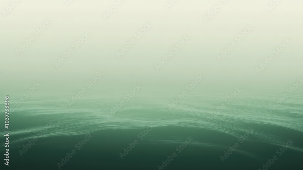 Obraz premium Smooth green gradient with a soft, calming effect