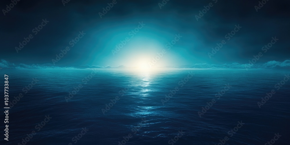 Ocean view featuring a pristine sky, Ocean view with a clear blue sky Ocean view featuring a pristine sky, Ocean view with a clear blue sky