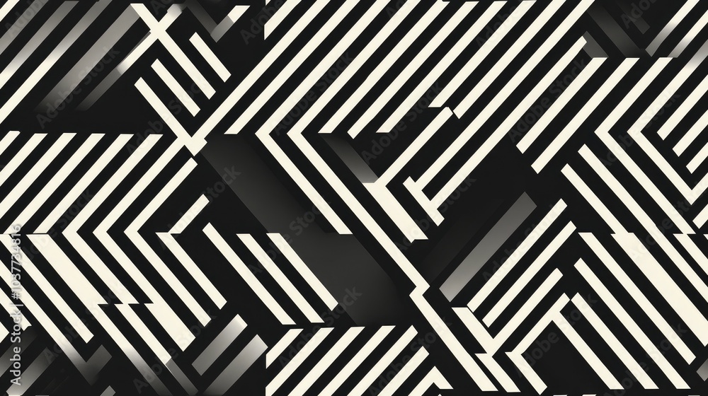 Abstract geometric pattern featuring stripes and lines Seamless background with a minimalist lattice graphic design Abstract geometric pattern featuring stripes and lines Seamless background with a minimalist lattice graphic design