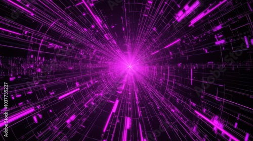 Vibrant neon purple wallpaper with a futuristic digital pattern